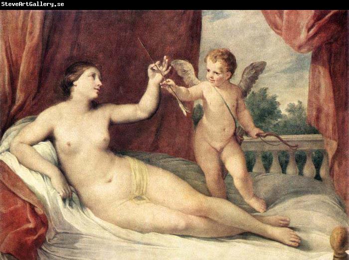 RENI, Guido Reclining Venus with Cupid